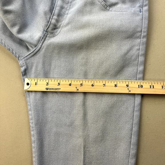 Vintage Levis Sta-Prest Pants Mens 29 Blue Chino Flare Leg Big E Dress Slack 70s - Picture 15 of 15